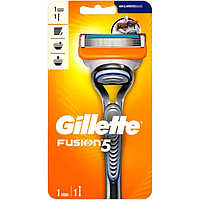 Станок для бритья мужской Gillette Fusion5 + 1 сменный картридж (станок жилет фьюжн)