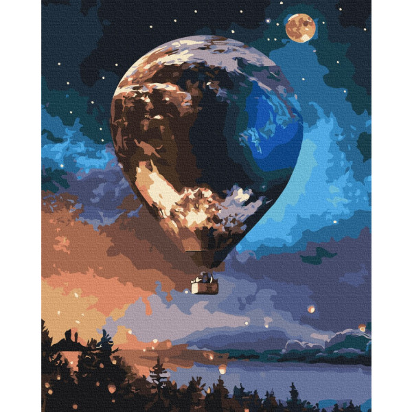 Картина за номерами 40х50 см. Зоряна куля. Brushme 3588