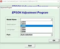 Сброс памперса в Epson L3210