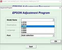 Скидання памперса в Epson L3210