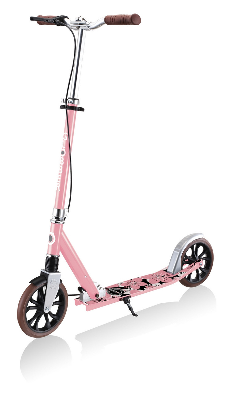Самокат Globber NL205 Deluxe з ручним гальмом пастельно-рожевий до 100кг (685-210)