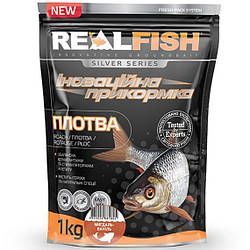 Прикормка Real Fish Плотва 1кг (мигдаль-ваніль)