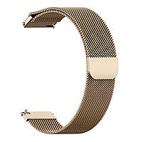 Магнітний ремінець Milanese Loop для Globex Smart Watch Aero | HMU | 20 мм | Vintage Gold