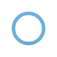 Магнитное кольцо пластина Wuw Silicone MagSafe 0.6 мм iPhone 12 13 Blue QT, код: 8217586