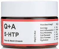 Разглаживающий крем для лица и шеи Q+A 5-HTP Face Neck Cream 50г NX, код: 8289954