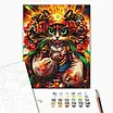 Картина за номерами 40х50 см. Киця Ворожка ©Маріанна Пащук. Brushme 3862, фото 2