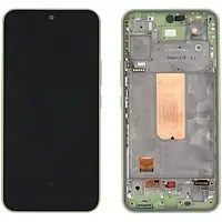 Дисплей для Samsung A546/A54 2023 (GH82-31231C) модуль (экран,сенсор) с рамкой, сервисный оригинал, Зеленый