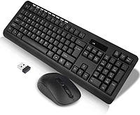 Комплект бездротова комп'ютерна клавіатура та миша wireless CMK-329 для ПК і ноутбука Чорний! Кращий товар