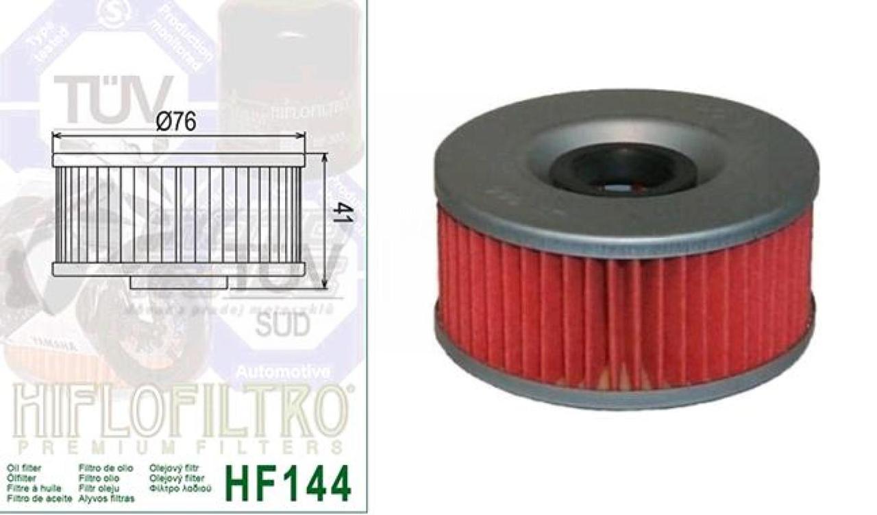 Фільтр масляний для Yamaha (Ø76, h-41) (HF 144, KY-A-049)