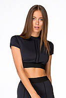 Спортивный женский топ-футболка Designed for Fitness Ava Black L Черный QT, код: 6958818