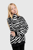 Свитер с узором для девочки Lizi Kids 3265 152 см Черно-белый (2000989952695) NX, код: 8166262