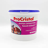 Краска силиконовая фасадная Ирком ProCristal Fasad-Standart IP-133 SI 5 л Белый NX, код: 7766374
