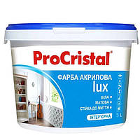 Фарба акрилова інтер'єрна Ірком ProCristal Lux IP-233 5 л Біла матова NX, код: 7787317