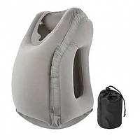 Надувная подушка - обнимашка для длительных путешествий UKC 28298 Grey! Лучший товар