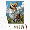 Картина за номерами 40х50 см. Сонячний Коргі. Brushme 3943, фото 2