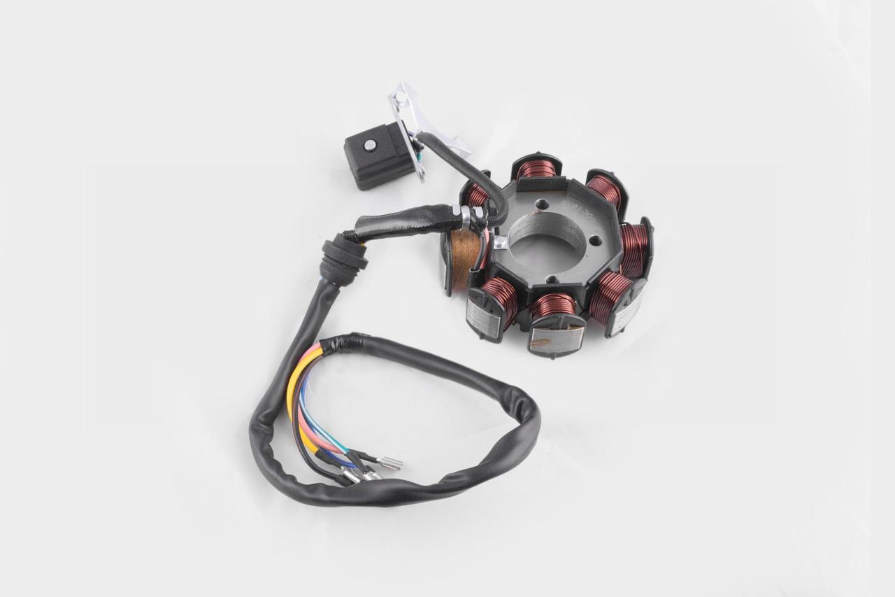 Статор генератора 4T CB/CG 150 (7+1 котушок, 5 проводів) (TM) EVO