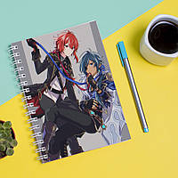 Скетчбук Sketchbook блокнот для рисования с принтом Genshin Impact - Геншин Удар 14 А3 Кавун NX, код: 8301464