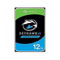 Жесткий диск 12TB Seagate SkyHawk AI ST12000VE001 для видеонаблюдения UL, код: 7796746