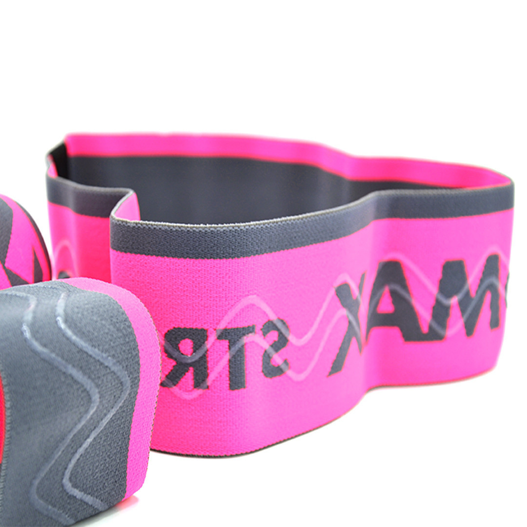 Набор тканевых резинок для фитнеса и спорта MadMax MFA-305 Hiploop set 3 pcs Grey Pink UL, код: 8216223 - фото 2 - id-p2177268601