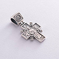 Срібний православний хрест, Син Кролика, Синролика. Ікона Сонечко Держава (чорен NX, код: 6734886