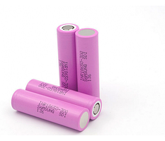 Акумулятор Li-Ion 18650 Samsung INR18650-30Q, 3000mAh, 30A, 4.2/3.6/2.5V, PINK, 2 шт в упаковці, ціна за 1 шт