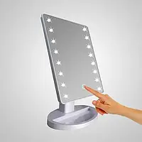 Сенсорное зеркало с LED-подсветкой, Портативное зеркало Smart Touch Mirror