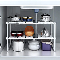 Регулируемый органайзер для кухонных принадлежностей 38-70 см Kitchen Rack FlexiFit