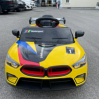 Електромобіль Kidsauto BMW M8 Style Жовтий, Електричний дитячий автомобіль в стилі BMW M8 від Kidsauto