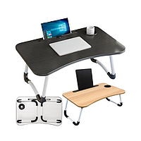 Універсальний столик-трансформер 59х40х25,5 см, Дерев'яний стіл для ноутбука