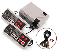 Игровая приставка Mini NES + 620 игр консоль с джойстиками Серая