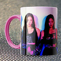 Чашка Fan Girl неон Блекпинк - Black Pink (15810) 330 мл Розовый NX, код: 7599473