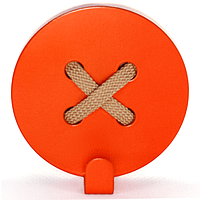 Вешалка настенная Крючок Glozis Button Orange H-025 8 х 8 см BM, код: 241777