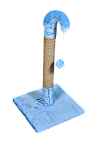 Когтеточка (дряпка) Мур-Мяу Гном в джутовой веревке Голубая NX, код: 5866115