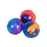 Игрушка для собак мяч с пищалкой GiGwi Ball 5 см 3 шт Разноцветный (2323) NX, код: 7687893