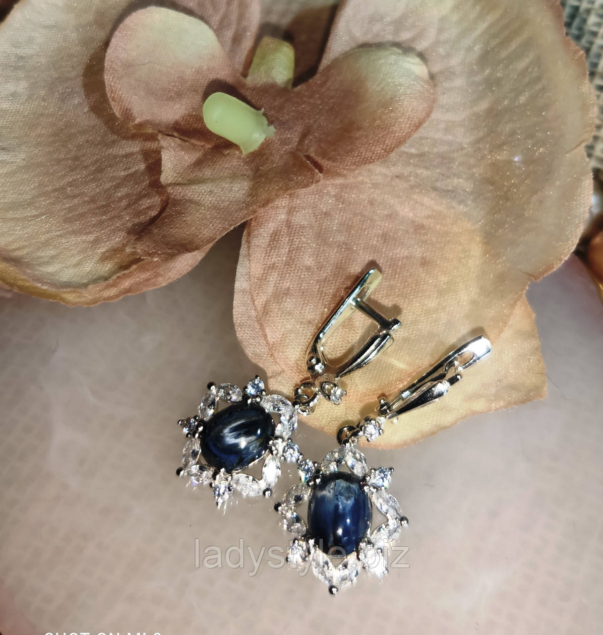 Элегантные серьги с петерситом от студии LadyStyle.Biz