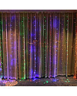 Гірлянда водоспад j-hell 240 LED following curtain lamp RGB 2 м Різнобарвний UP, код: 7762373