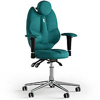 Кресло KULIK SYSTEM TRIO Ткань с подголовником без строчки Аквамарин (14-901-BS-MC-0512) NX, код: 1668754
