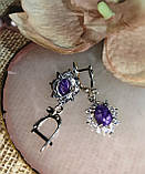 Элегантные серьги с чароітом от студии LadyStyle.Biz, фото 6