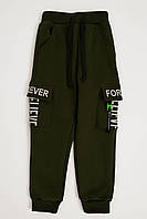 Спортивные брюки для мальчика 152 зеленый Lizi Kids ЦБ-00220701 BM, код: 8428792