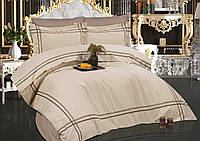 Комплект постельного белья Renovation of home Duygu 200х220 см Бежевый коричневый NX, код: 8139685