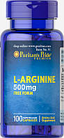 Л-аргинин Puritans Pride 500 мг 100 капсул (30977) NX, код: 1535873