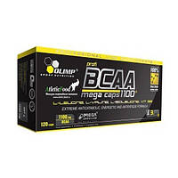 Аминокислота BCAA для спорта Olimp Nutrition BCAA Mega caps 1100 120 Caps NX, код: 7518673