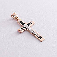 Золотой крест Распятие. Спаси и Сохрани 210103Е Оникс BM, код: 6741677
