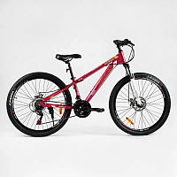 Велосипед спортивний Corso 26 PRIMO 21 швидкість Pink (137794) BM, код: 8375541