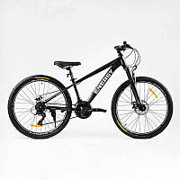 Велосипед спортивный Corso 26 ENERGY 21 скорость Black (138163) BM, код: 8375546