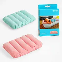Надувна подушка Intex кольорова, 2 кольори, 43х28х9см