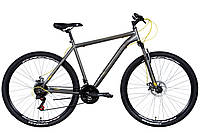 Велосипед горный Discovery RIDER AM DD 2022 21 ST 29 Темно-серебристый с желтым BM, код: 8413794