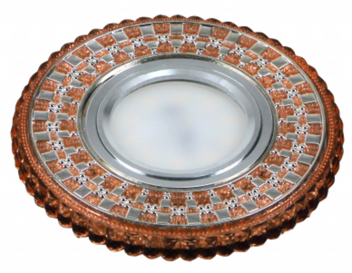 Сучасна люстра виконана в кольорі чорний хром з абажурами