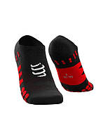 Надлегкі бігові шкарпетки Compressport No Show Socks, Black/Red, T1 (35-38)