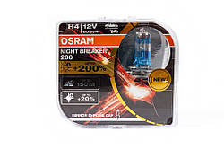 Лампа головного світла Osram H4 60/55W Night Breaker Laser -2024200% 64193NBL200